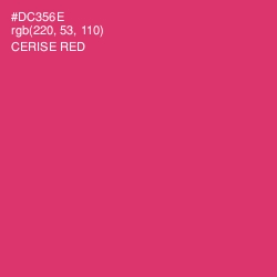 #DC356E - Cerise Red Color Image